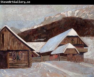 Otto Barth Farmhouse in winter